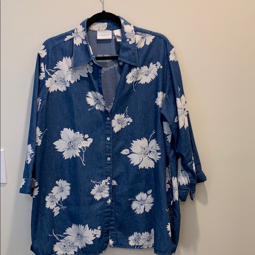Denim blouse